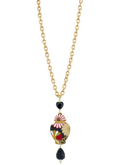 Collana Vaso Nero - Lebole Maison