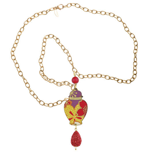 Collana Vaso Rubino - Lebole Maison