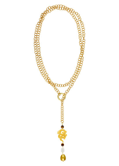 Collana Lunga Drago Oro - Lebole Maison