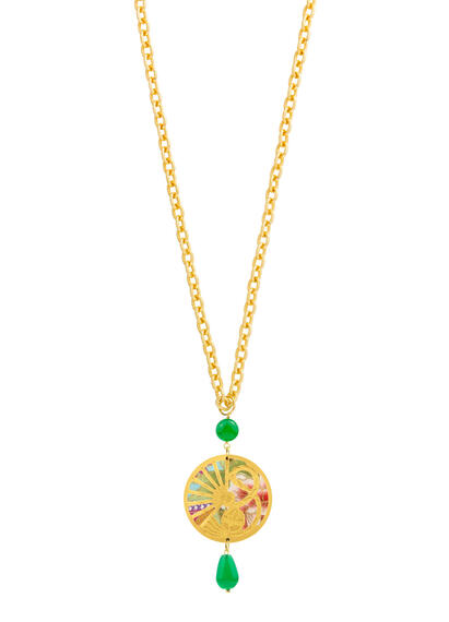 Collana Ventaglio Verde - Lebole Maison