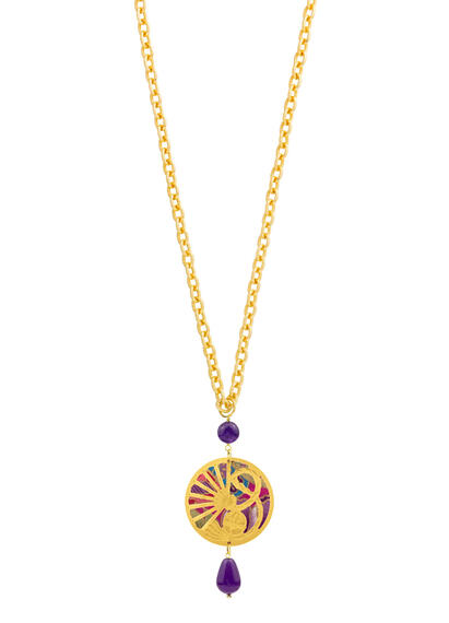 Collana Ventaglio Viola - Lebole Maison