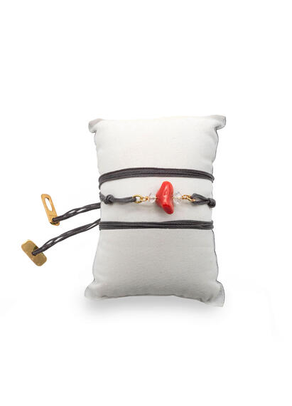 Bracciale Corallo Grigio - Lebole Maison