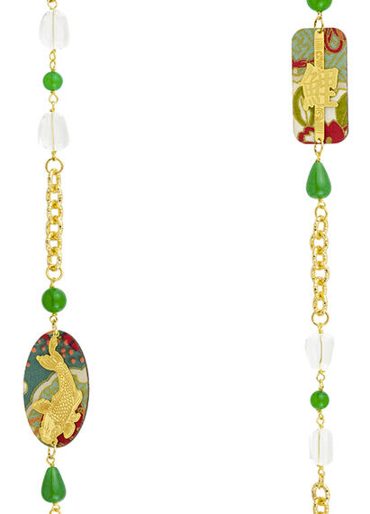 Collana Lebolina Koi Verde - Lebole Maison