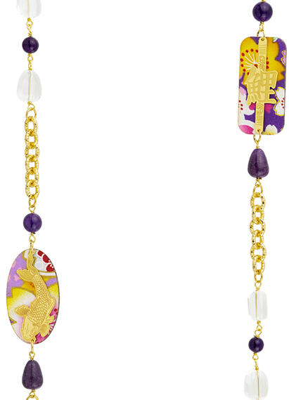 Collana Lebolina Koi Viola - Lebole Maison