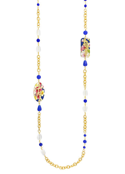 Collana Lebolina Kanji Amicizia Blu - Lebole Maison