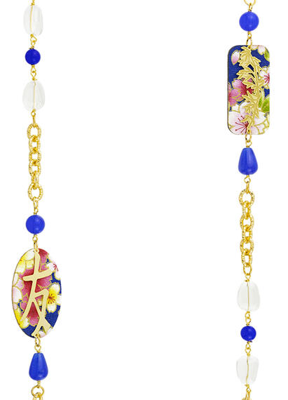 Collana Lebolina Kanji Amicizia Blu - Lebole Maison