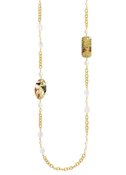 Collana Lebolina Kanji Amicizia Perla - Lebole Maison