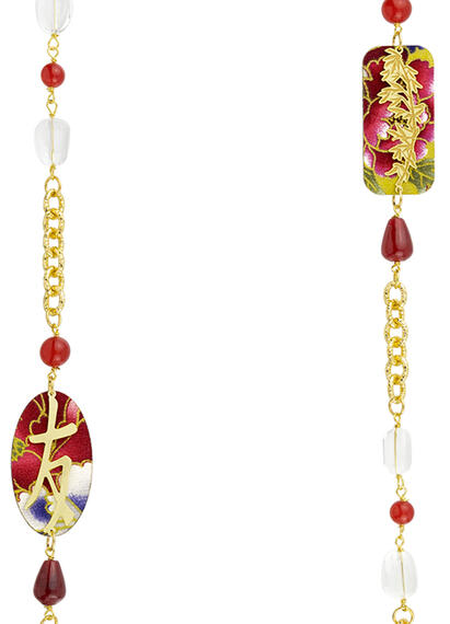 Collana Lebolina Kanji Amicizia Rubino - Lebole Maison