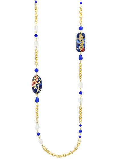 Collana Lebolina Kanji Amore Blu - Lebole Maison