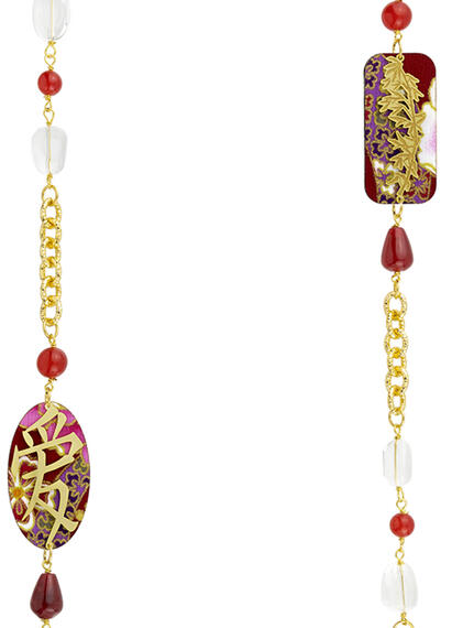 Collana Lebolina Kanji Amore Rubino - Lebole Maison