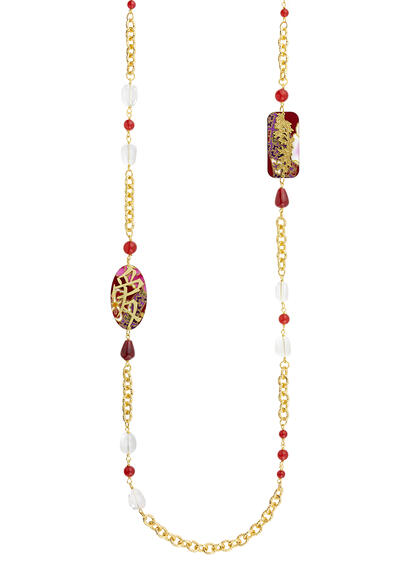 Collana Lebolina Kanji Amore Rubino - Lebole Maison