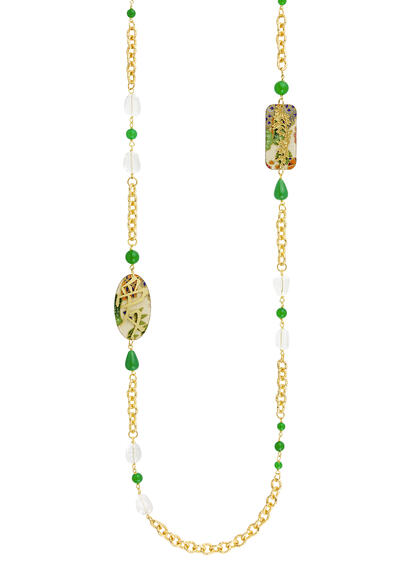 Collana Lebolina Kanji Amore Verde - Lebole Maison