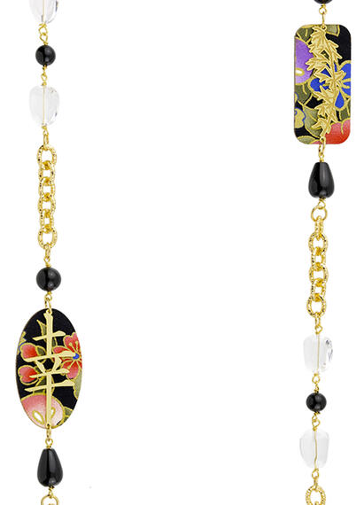 Collana Lebolina Kanji Fortuna Nero - Lebole Maison