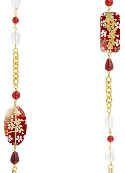 Collana Lebolina Kanji Fortuna Rubino - Lebole Maison