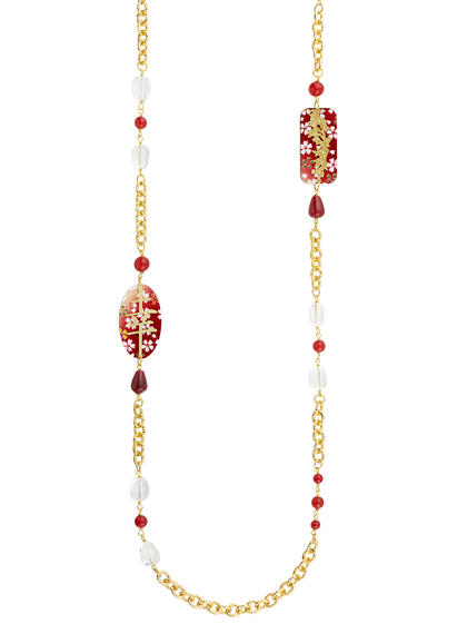 Collana Lebolina Kanji Fortuna Rubino - Lebole Maison