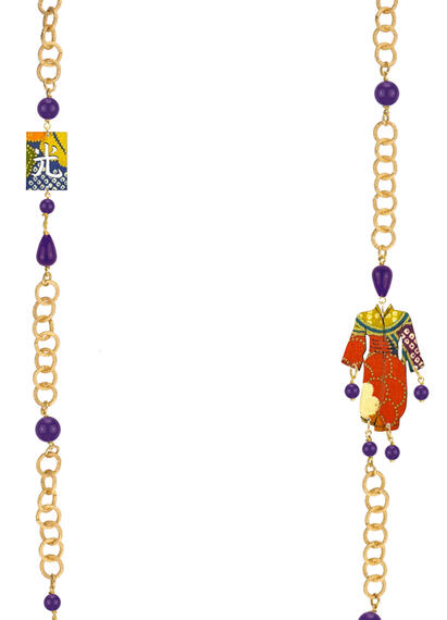 Purple Kimono Lebolina Necklace - Lebole Maison