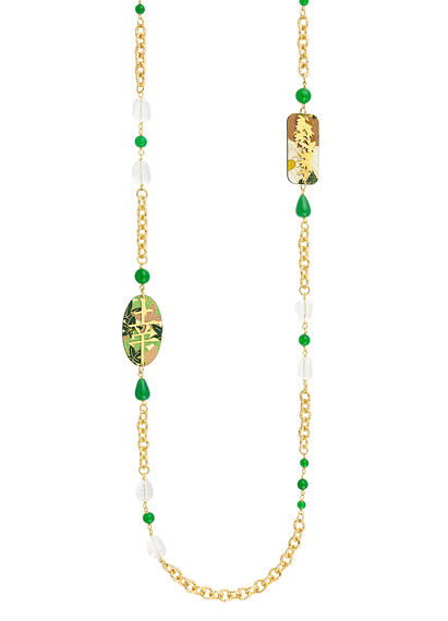 Collana Lebolina Kanji Fortuna Verde - Lebole Maison