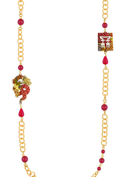 Lebolin Dragon Ruby Necklace - Lebole Maison