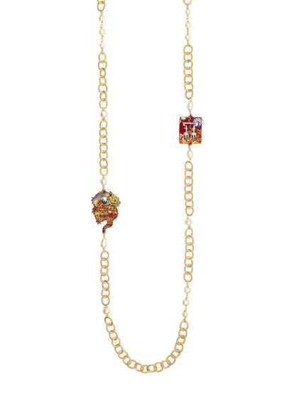 Collana Lebolina Drago Perla - Lebole Maison
