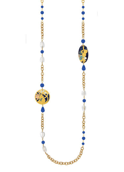 Collana Lebolina Temari Sensu Blu - Lebole Maison