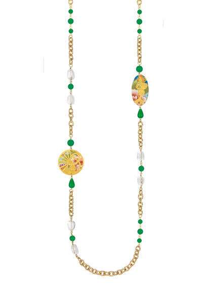 Collana Lebolina Temari Sensu Verde - Lebole Maison