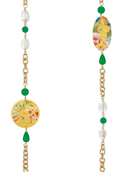 Collana Lebolina Temari Sensu Verde - Lebole Maison