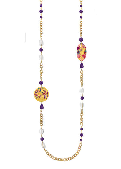 Collana Lebolina Temari Sensu Viola - Lebole Maison