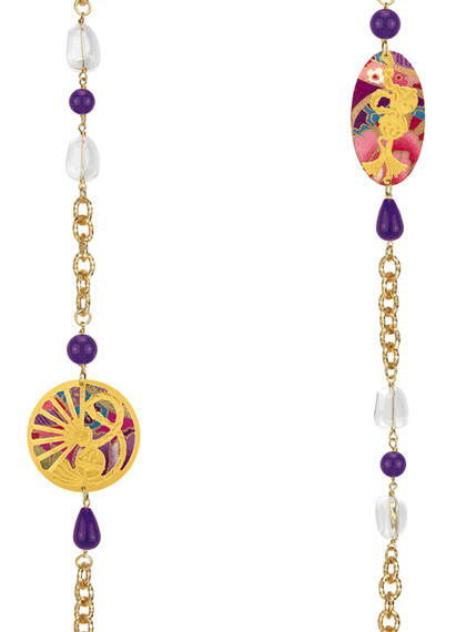 Collana Lebolina Temari Sensu Viola - Lebole Maison