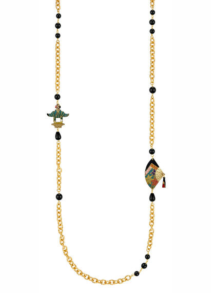 Collana Lebolina Ventaglio Nero - Lebole Maison