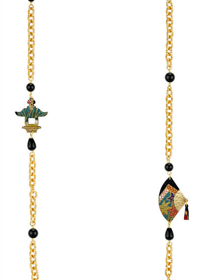 Collana Lebolina Ventaglio Nero - Lebole Maison