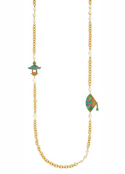 Pearl Fan Lebolina Necklace - Lebole Maison