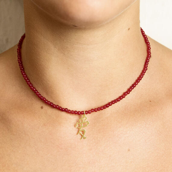 Collana Girocollo Amore Pietre Rubino - Lebole Maison