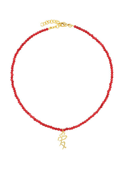 Collana Girocollo Amore Pietre Rubino - Lebole Maison