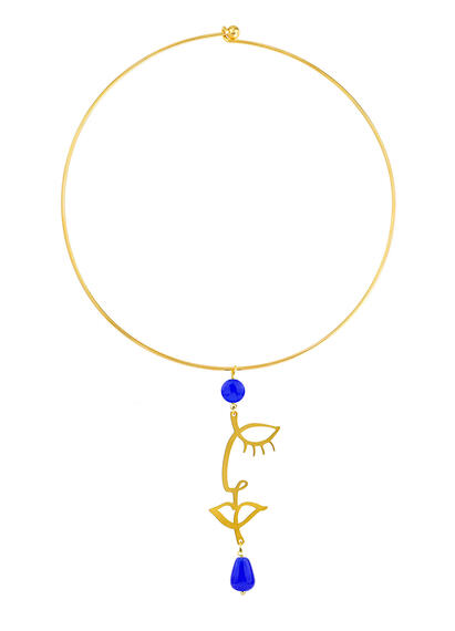 Collana Rigida Viso Oro Blu - Lebole Maison
