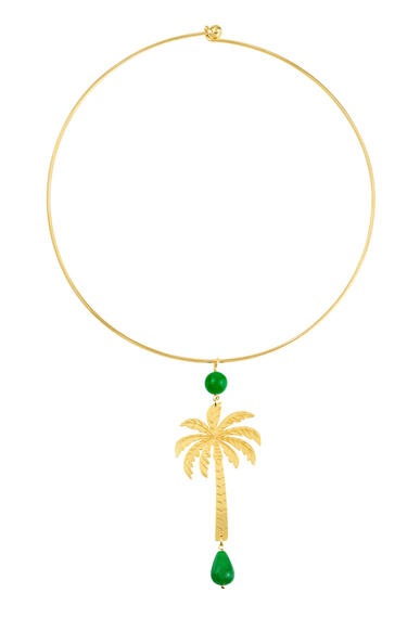 Collana Rigida Palma Oro Verde - Lebole Maison