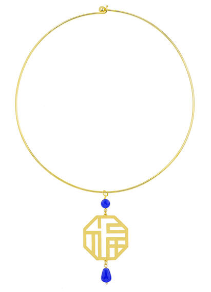 Collana Rigida Lu Oro Blu - Lebole Maison