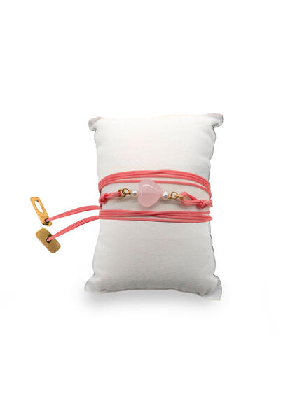 Bracciale Cuore Rosa - Lebole Maison