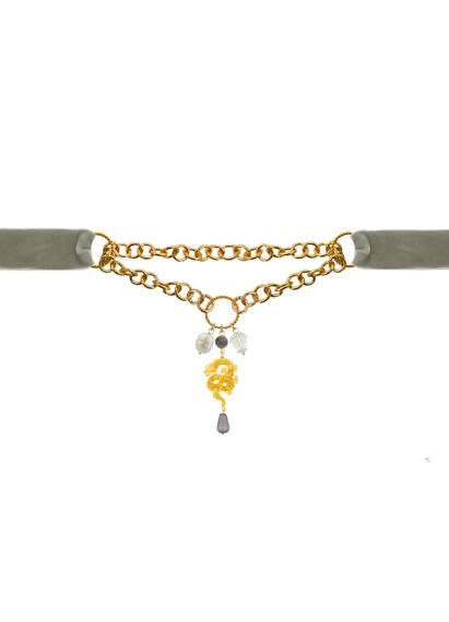 Collana Velluto Grigio Mito - Lebole Maison