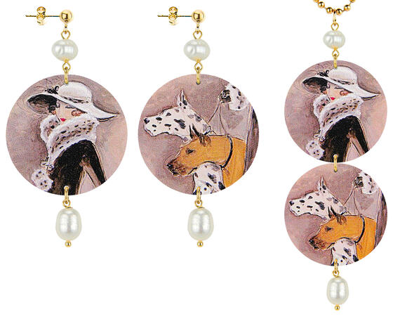 Parure Orecchini E Collana Anni Venti Classico Perla - Lebole Maison