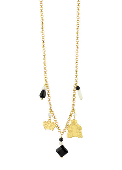 Collana Dama Elementi Nero - Lebole Maison