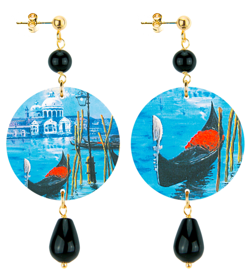 Orecchini Venezia Piccolo Nero - Lebole Maison