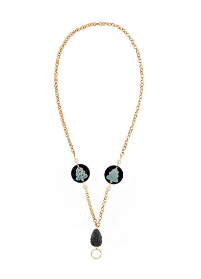 Catena Per Occhiali Albero Di Natale Piccolo Perla - Lebole Maison