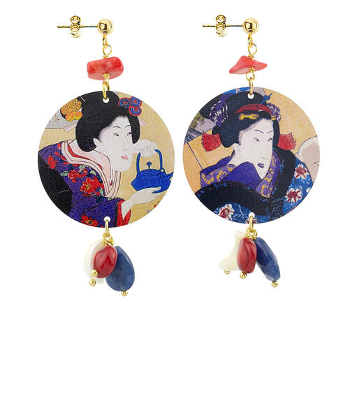 Orecchini Samurai Classico Rubino - Lebole Maison