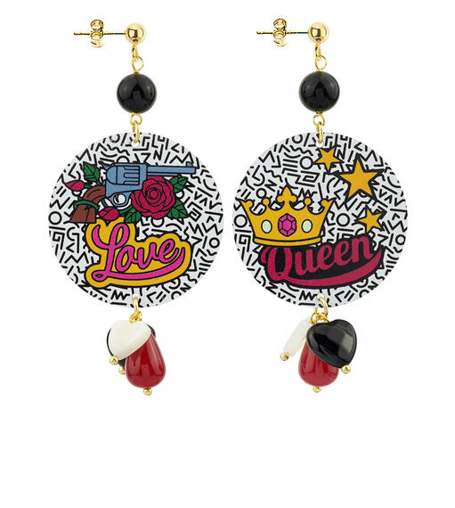 Orecchini Love Classico Nero - Lebole Maison