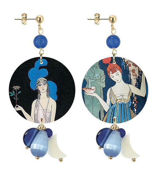Orecchini Belle Epoque Piccolo Blu - Lebole Maison