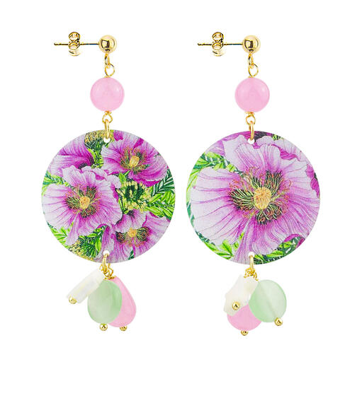 Orecchini Fiore Piccolo Rosa - Lebole Maison