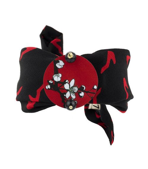 Bracciale Fiori Di Ciliegio Nero - Lebole Maison