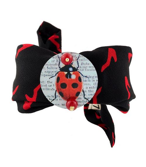 Ruby Ladybug Fabric Bracelet - Lebole Maison