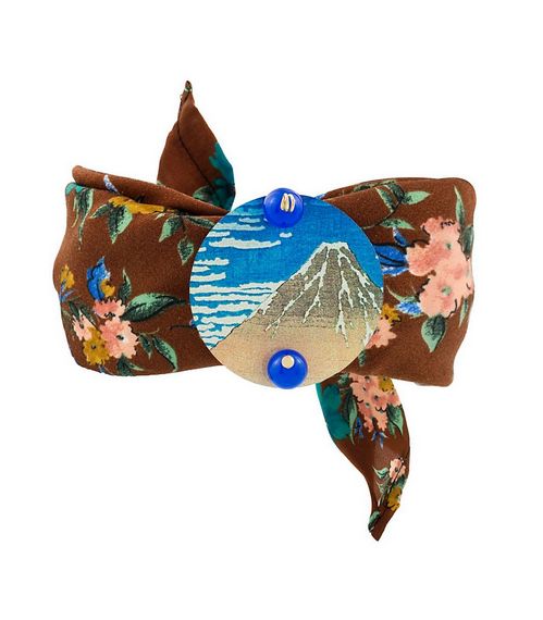 Bracciale Tessuto Vesuvio Blu - Lebole Maison