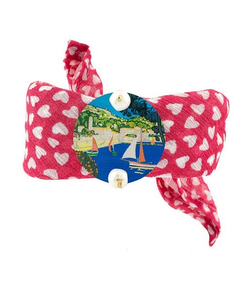 Bracciale Tessuto Barche Perla - Lebole Maison